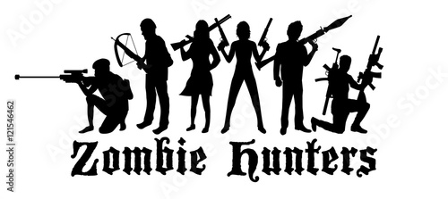 halloween zombie hunters team 