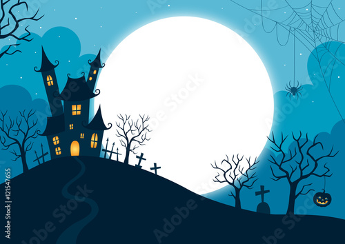 Halloween night background.