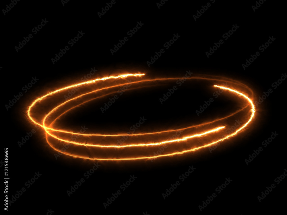 Abstract Fire Effect Element Design on Black Background Abstract Fire Effect Element Design on Black Background