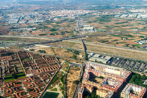 Aerial Photo Of Valencia City Surrounding Area In Spain