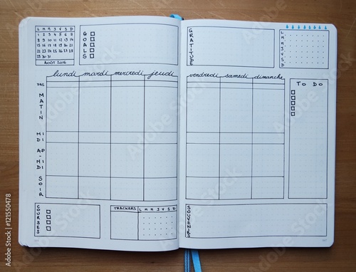 Foto Le Bullet Journal - pages hebdomadaires