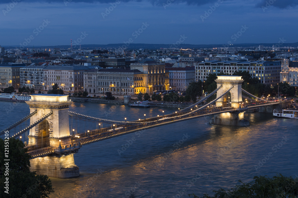 Szechenyi Chain Bridge - Budapest - Hungary