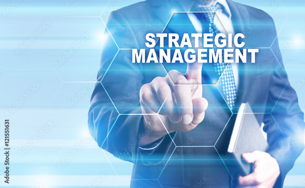 Businessman is pressing on the virtual screen and selecting Businessman is pressing on the virtual screen and selecting