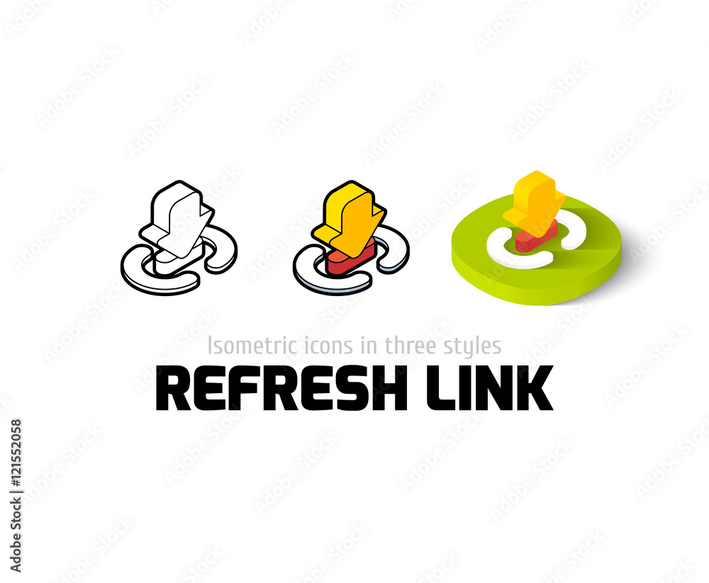 Refresh link icon in different style Refresh link icon in different style