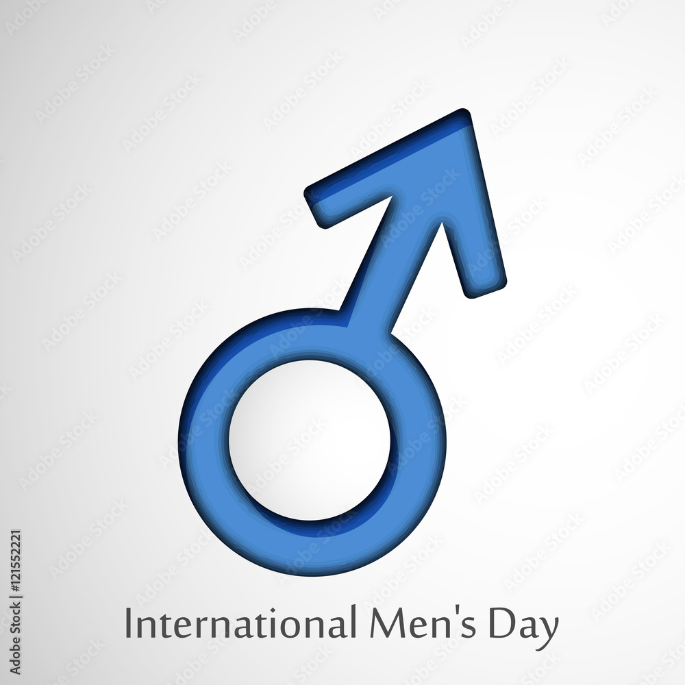 Illustration of Men's Symbol for International Men's Day Illustration of Men's Symbol for International Men's Day