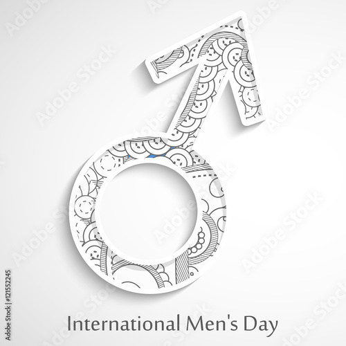 Illustration of Men's Symbol for International Men's Day