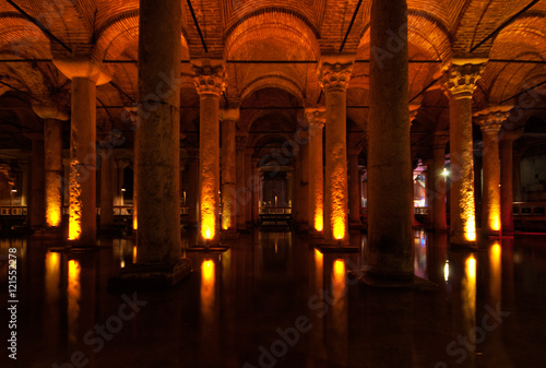 Basilica Cistern - underground water supply - Istanbul, Turkey