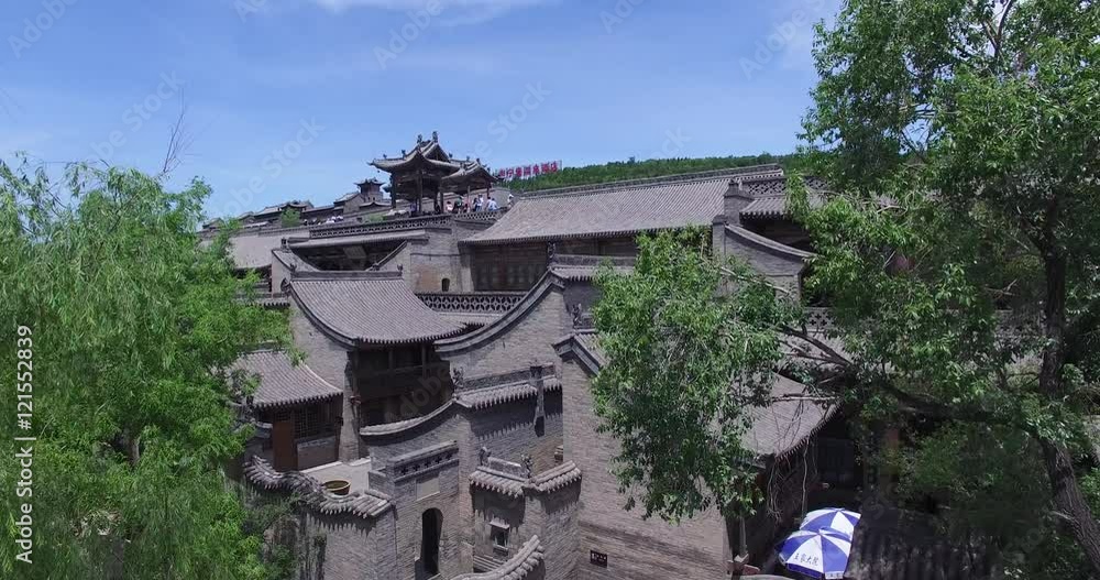 Aerial of Chinese ancient architecture, in shanxi province, pingyao old city Aerial of Chinese ancient architecture, in shanxi province, pingyao old city