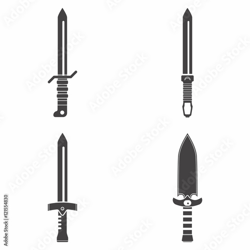 dagger  black-and-white