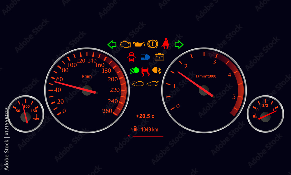 Obraz premium Car dashboard.