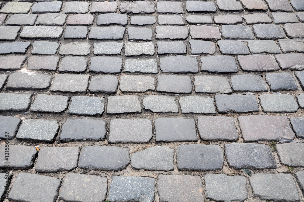 road of cobblestones