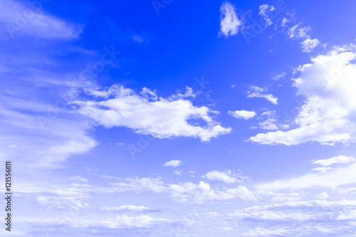 sky Background blue sky with white clouds for design pattern and