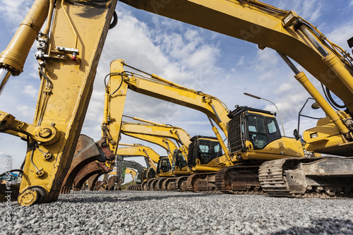 Slika na platnu excavator - Bagger
