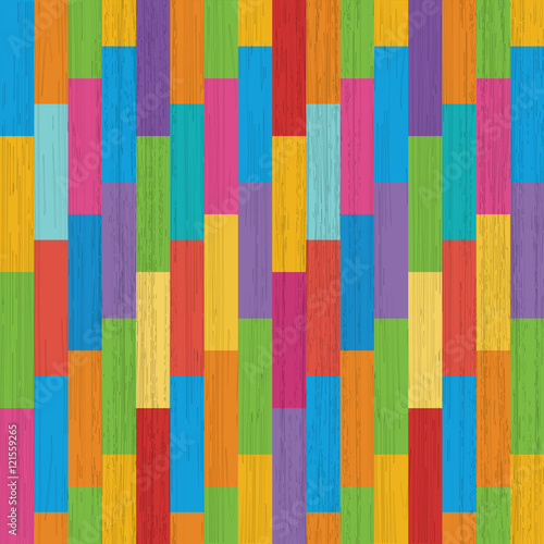 Colorful parquet floor colored wood vector texture