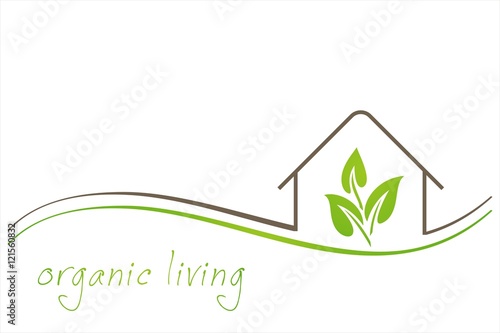 Home , leaves, green icon, business logo design