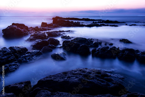 Evening sunset on the sea, lndscape photo