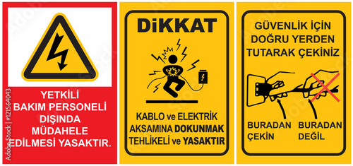 ş Güvenliği Levhaları Sembol ve Grafikler