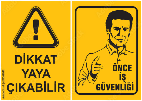 ş Güvenliği Levhaları Sembol ve Grafikler
