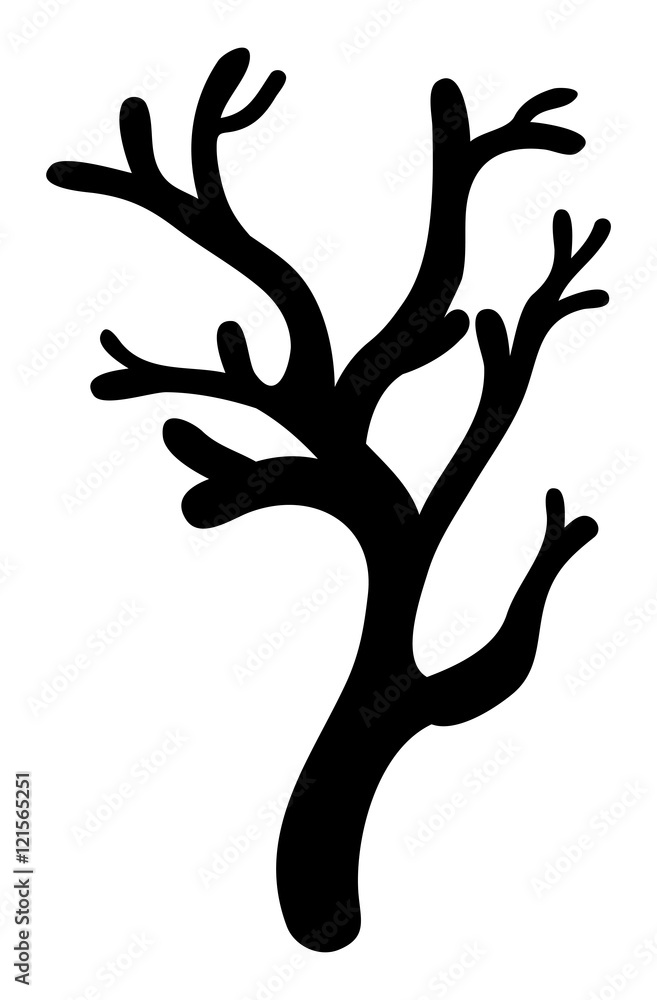 halloween creepy scary bare tree vector symbol icon design. halloween creepy scary bare tree vector symbol icon design.
