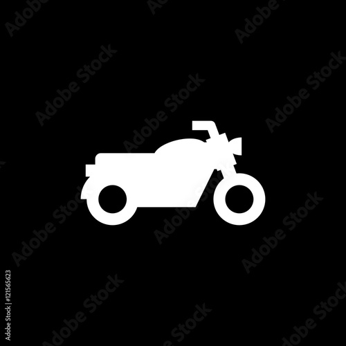 Classic motorcycle icon © motorama