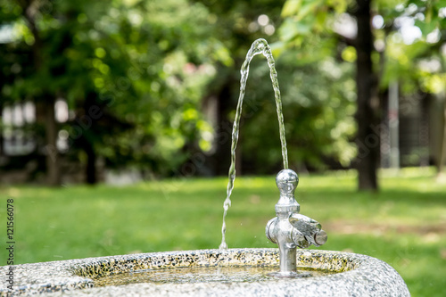 Obraz na płótnie 公園の水飲み場