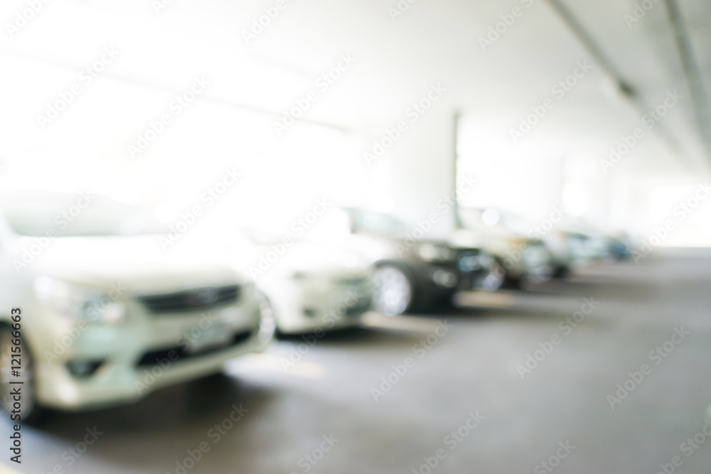 Abstract background of car parking, shallow depth of focus Abstract background of car parking, shallow depth of focus