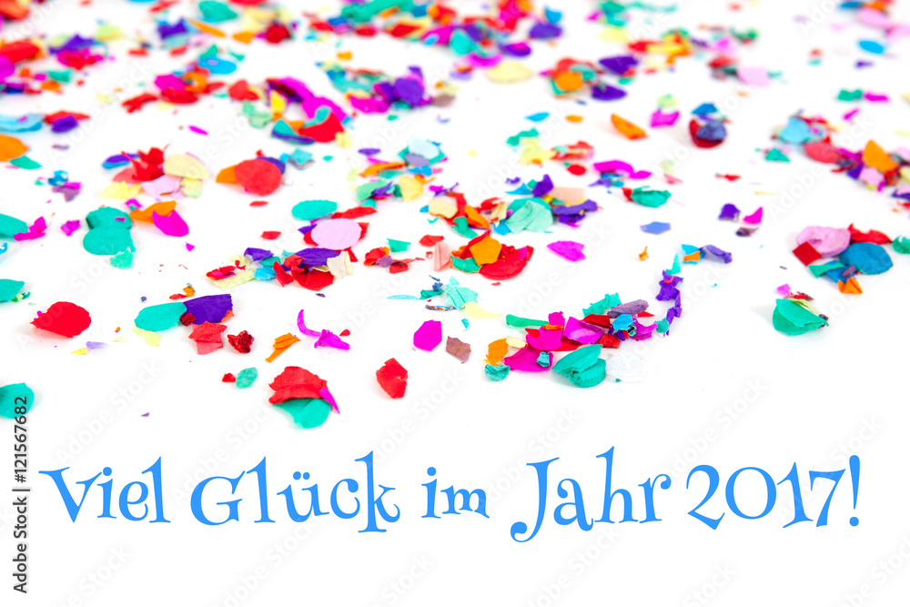 Fototapeta premium Viel Glück im Jahr 2017!