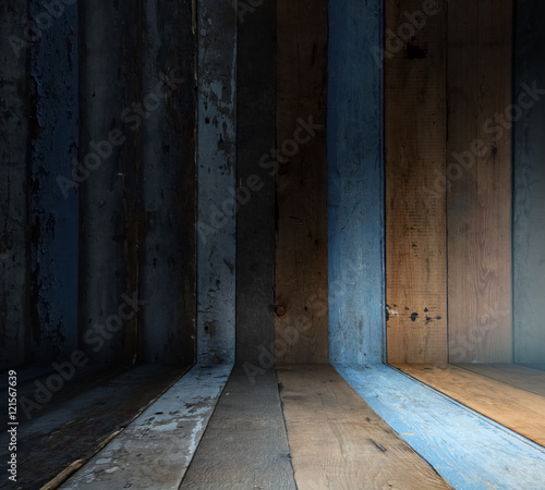 Obraz na płótnie old wooden interior