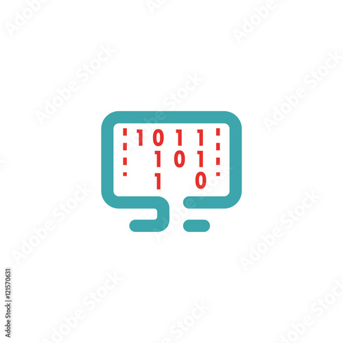 Data encryption icon Vector illustration.