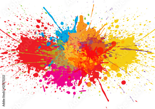Vector splatter Color background. illustration vector design