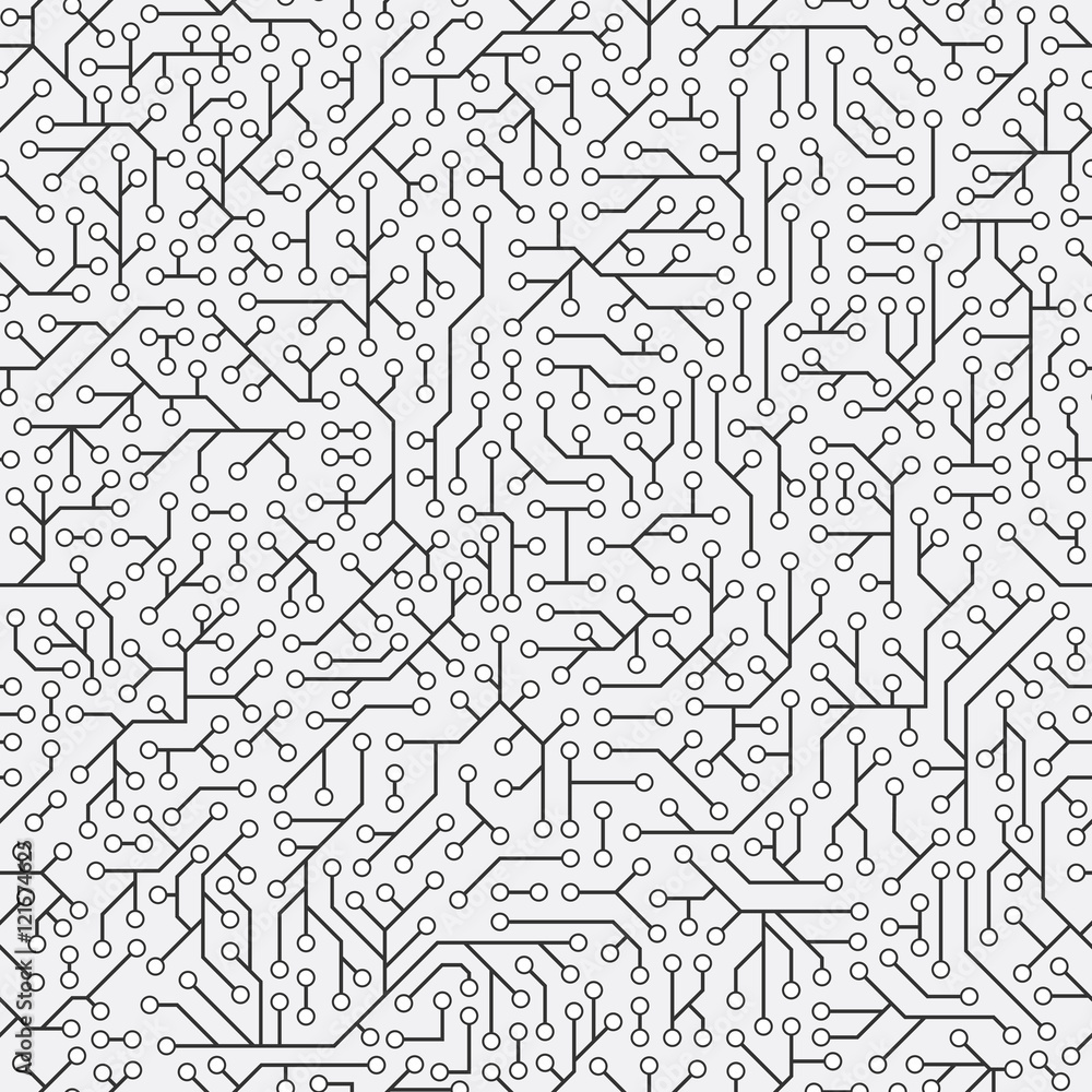 Seamless pattern. Computer circuit board. Seamless pattern. Computer circuit board.