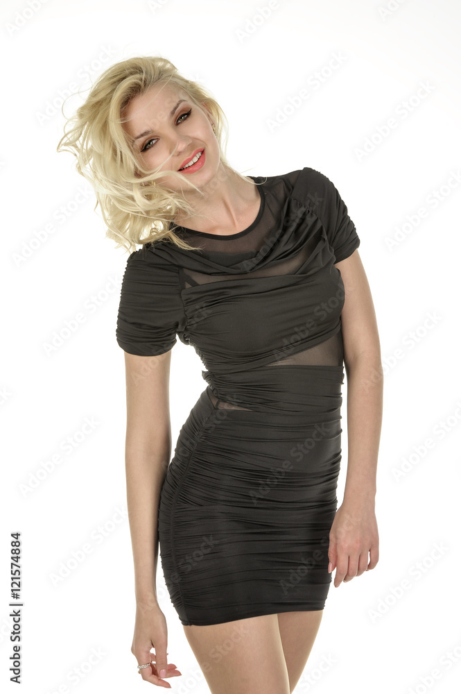 young blonde women portrait on white background young blonde women portrait on white background