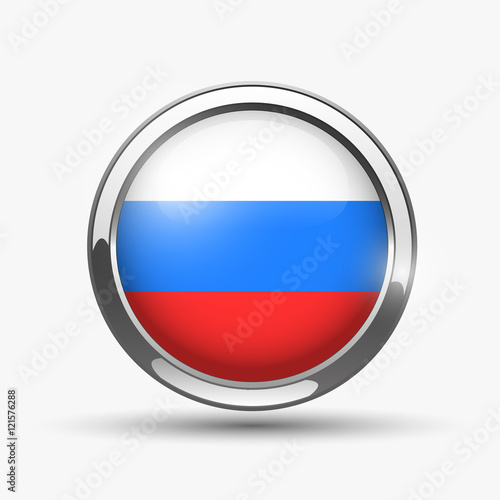 Round button with russian flag, vector illustration Free Download Round button with russian flag, vector illustration - GFXLoad