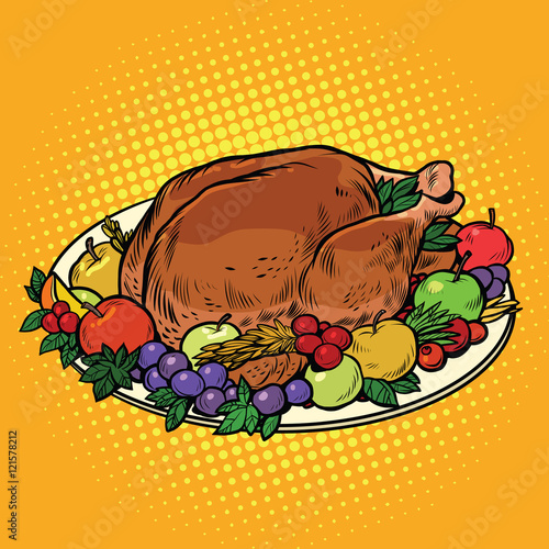 Fried Turkey dish on Thanksgiving day