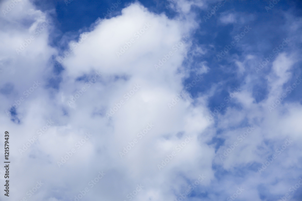 Obraz premium Blue sky with clouds.