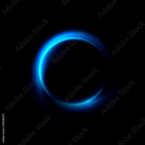 Abstract ring background with luminous swirling backdrop. Glowing spiral. The energy flow tunnel. Shine round frame with light circles light effect. Glowing cover. Space for your message.