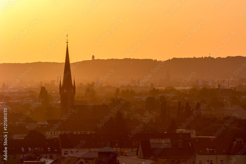 Dresden zum Sonnenuntergang