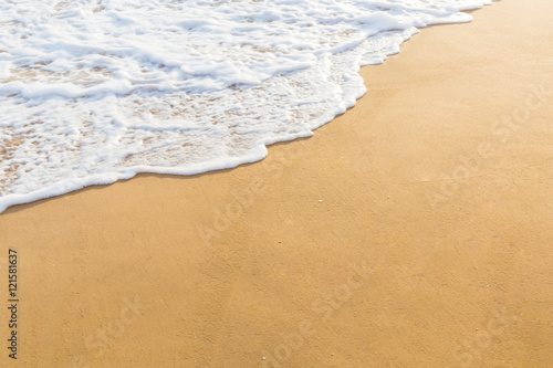 Beach, sea wave and sand