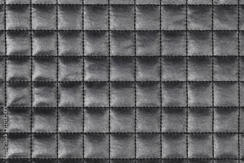 Fototapeta premium Black leather texture.