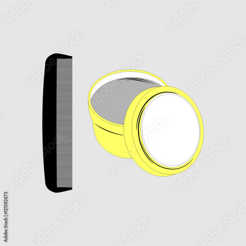 Cool Comb and Pomade Mockup