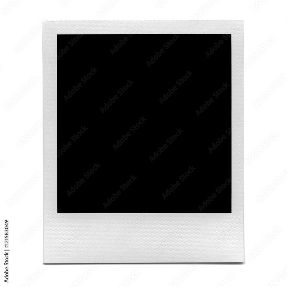 XXL - Blank polaroid photo frame. Stock Photo