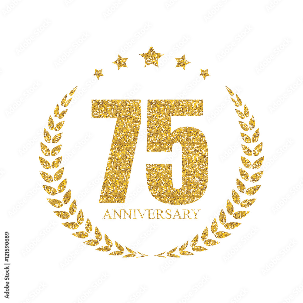 Template Logo 70 Years Anniversary Vector Illustration Template Logo 70 Years Anniversary Vector Illustration