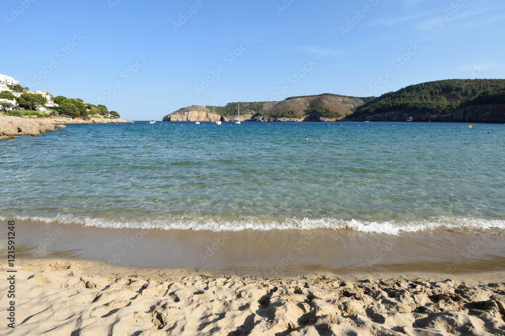 Beach of Montgo, Costa Brava,Girona province,Spain Beach of Montgo, Costa Brava,Girona province,Spain