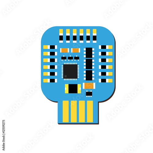 DIY electronic usb board with a microcontroller photo