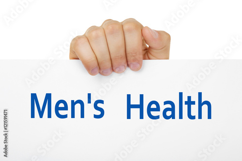 Male hand holding paper close up. Urology concept © Africa Studio