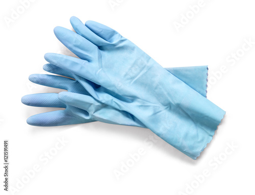 Pair of rubber gloves