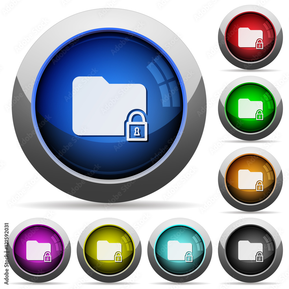 Lock folder button set Lock folder button set