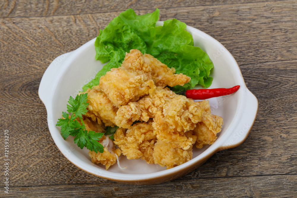 Crispy chicken nuggets Crispy chicken nuggets