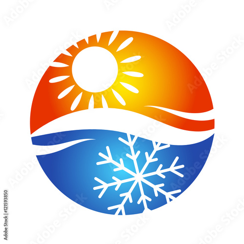 Air conditioning logo symbol