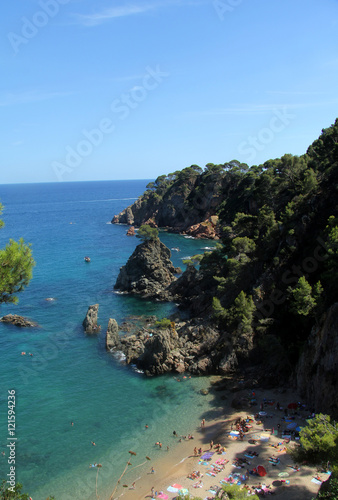 El Golfet beach in Calella de Palafrugell, Costa Brava,Girona province,Spain © curto